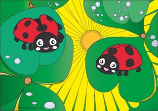 Ladybirds Scene Poster