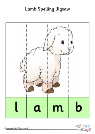 Lamb Spelling Jigsaw