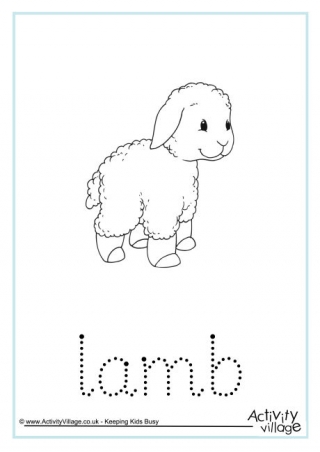Lamb Word Tracing