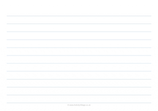 Landscape Wide Ruled Paper