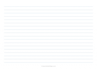 Landscape Ruled Paper