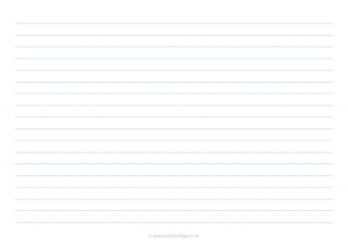 Landscape Ruled Paper