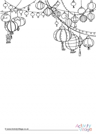 Lantern Festival Writing Frame