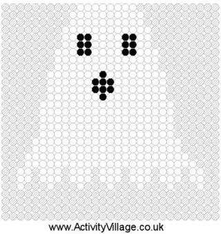 Large Ghost Fuse Bead Pattern