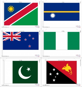 Large Printable Flags of the Commonwealth Countries