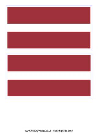 Latvia Flag Printable