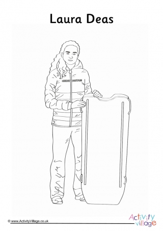 Laura Deas Colouring Page