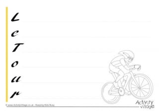 Le Tour Acrostic Poem Printable