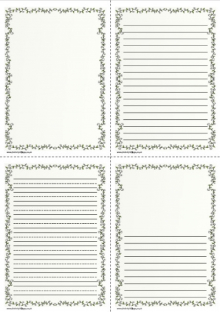 Leafy Doodle Writing Frame