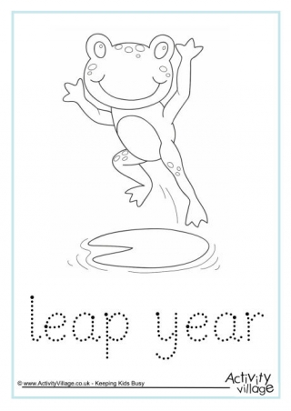 Leap Year Word Tracing