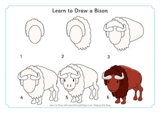 Learn to Draw a Bison