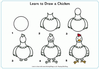 Learn To Draw A Chicken