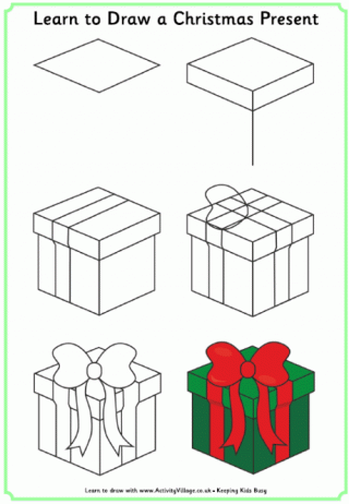 Learn to Draw a Christmas Present