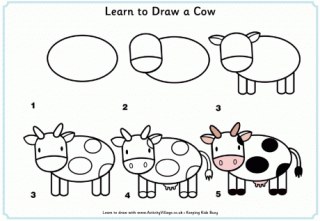 Learn To Draw A Cow