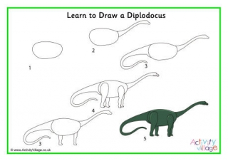 Learn To Draw A Diplodocus