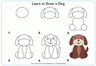 Learn To Draw A Dog