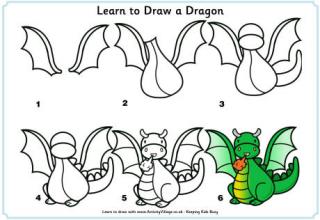 Learn to draw a dragon