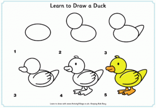 Learn To Draw A Duck