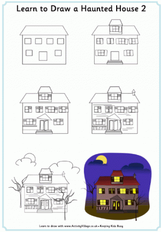 Learn to Draw a Haunted House