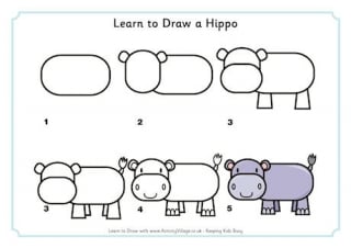 Learn to Draw a Hippo