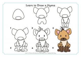 Learn to Draw a Hyena