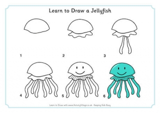 Learn to Draw a Jellyfish