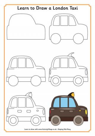 Learn to Draw a London Taxi