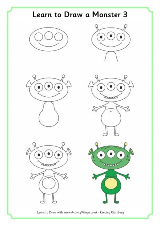 Learn to Draw a Monster 3