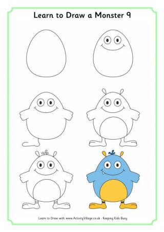 Learn to Draw a Monster 9