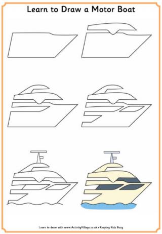 Learn to Draw a Motor Boat