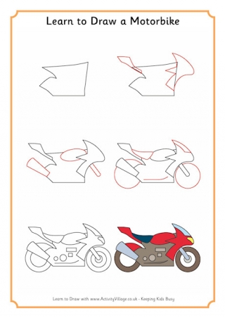 Learn to Draw a Motorbike