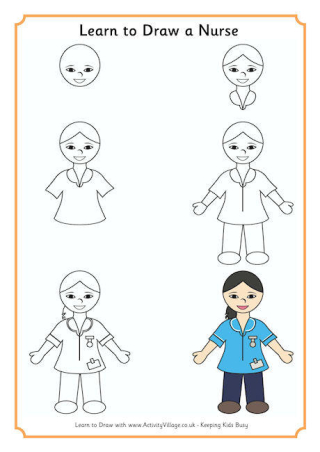 Learn to Draw a Nurse UK