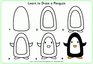 Learn to Draw a Penguin
