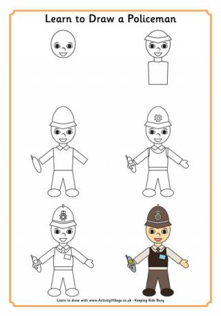 Learn to Draw a Policeman