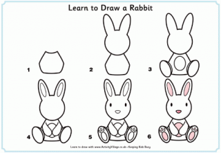 Learn to Draw a Rabbit