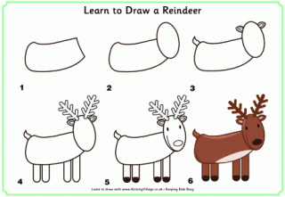 Learn to Draw a Reindeer