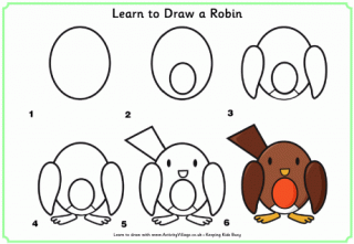 Learn to Draw a Robin