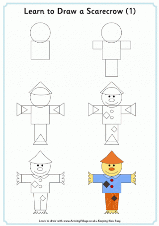 Learn to Draw a Scarecrow 1