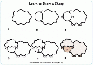 Learn to Draw a Sheep