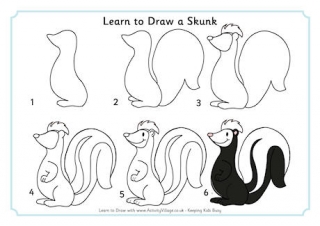 Learn to Draw a Skunk