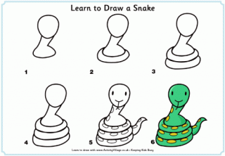 Learn to Draw a Snake