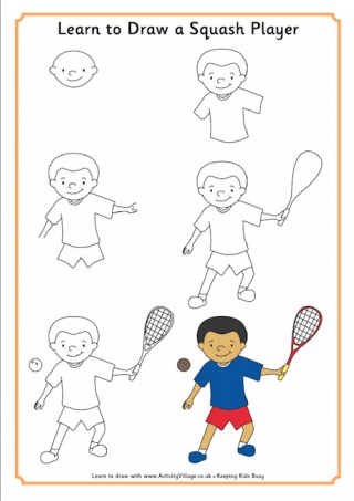 Learn to Draw a Squash Player