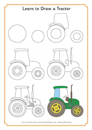 Learn to Draw a Tractor