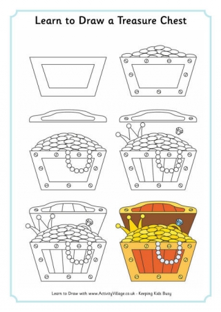 Learn To Draw A Treasure Chest