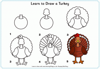 Learn to Draw a Turkey