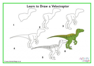 Learn To Draw A Velociraptor
