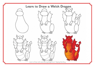 Learn to Draw a Welsh Dragon