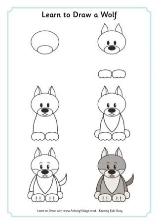 Learn to Draw a Wolf