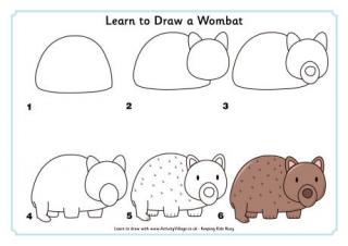Learn to Draw a Wombat