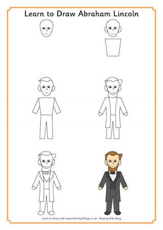 Learn to Draw Abraham Lincoln 